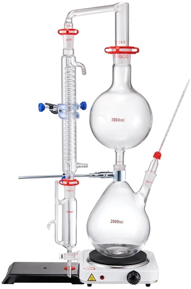 Vevor Eterinio aliejaus distiliavimo rinkinys, 2000 ml