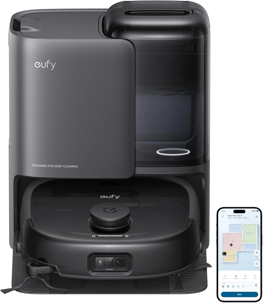 Dulkių siurblys-robotas Eufy Omni E25, Juodas
