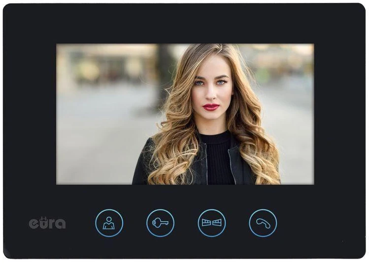 EUA WIDEODOMOFON EURA VDP-90A3 DELTA + juoda monitorius TUYA