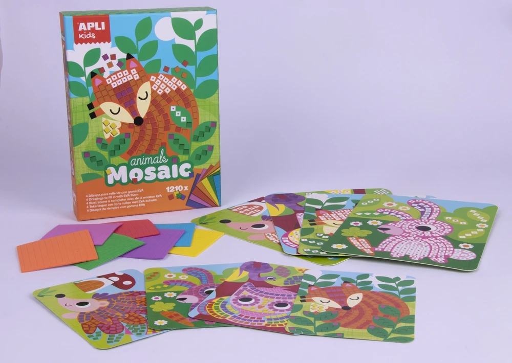 Apli Kids EVA porolono mozaika „Gyvūnai“