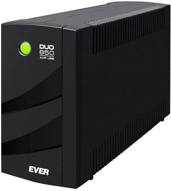 EVER DUO 850 AVR USB UPS nepertraukiamo maitinimo šaltinis (TWR; 850VA) (T/DAVRTO-000K85/00)