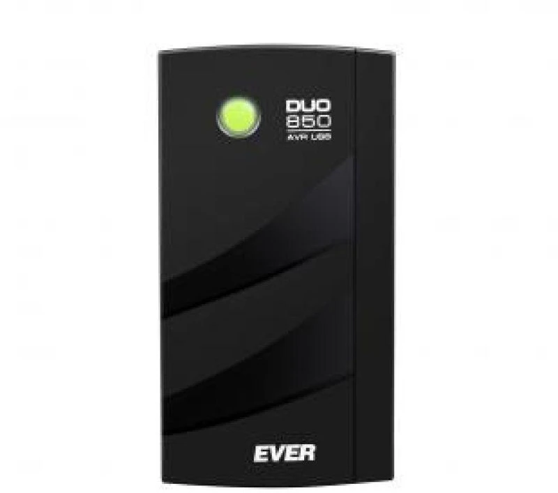 EVER DUO 850 AVR USB UPS nepertraukiamo maitinimo šaltinis (TWR; 850VA) (T/DAVRTO-000K85/00)