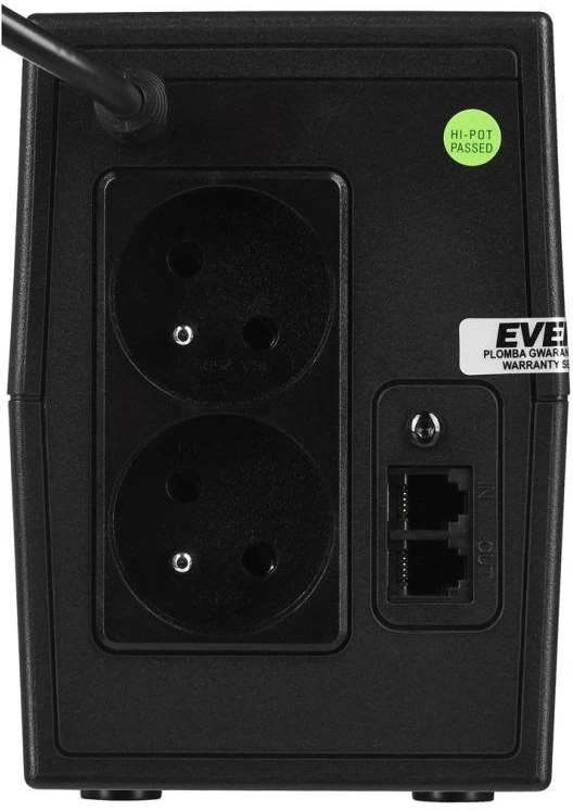 Ausinės EVER EASYLINE 850AVR USB UPS nepertraukiamo maitinimo šaltinis (850VA) (T/EASYTO-000K85/00)