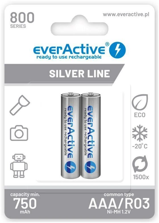 Kraunamos baterijos everActive EVHRL03-800