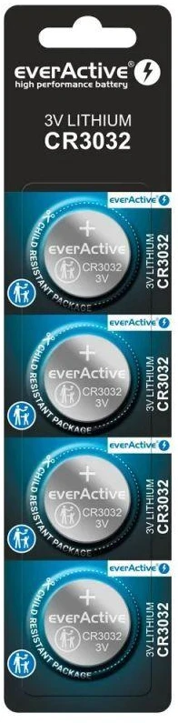 EVERACTIVE Ličio baterija CR3032 lizdinė pakuotė 4 vnt. CR30324BL