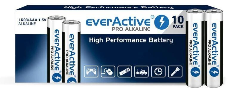 everActive LR0310PAK alkalinių baterijų pakuotė (10 vnt.)