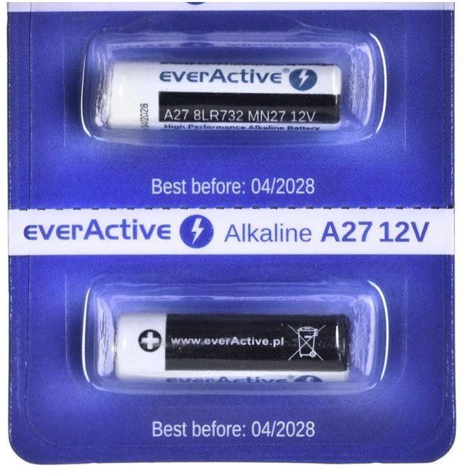EVERACTIVE ŠARMINĖS BATERIJOS 27A 12V, LIZDINĖ PAKUOTĖ 5 VNT. 27A5BL