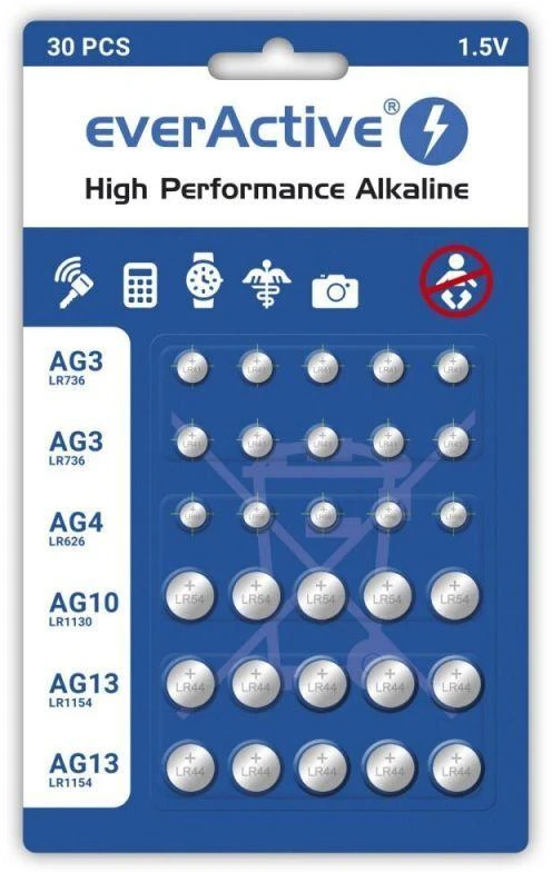 Vaizdo kameros akumuliatorius everActive AGMIX30BL