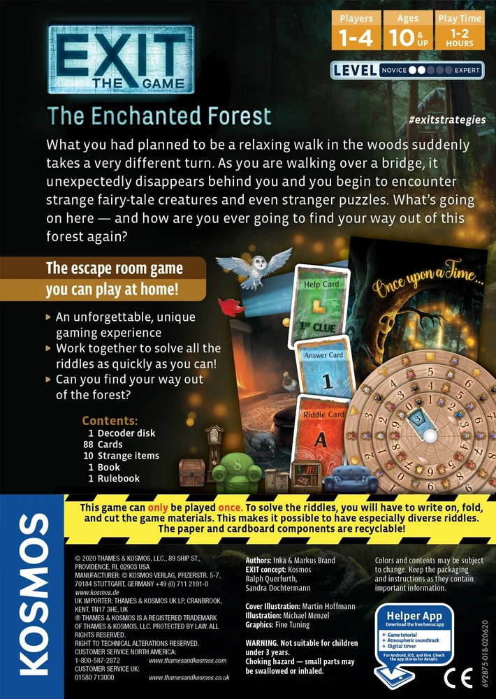 Kosmos EXIT mokslinis žaidimas „The Enchanted Forest“