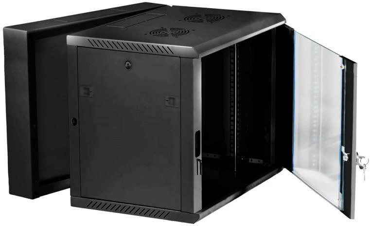 Extralink EX.12905-12U, 600 x 750 x 640 mm, Serverių spinta, juodos spalvos