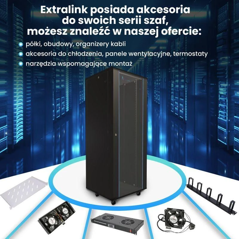 EXTRALINK 37U 600x1000 stovima spintelė juodas