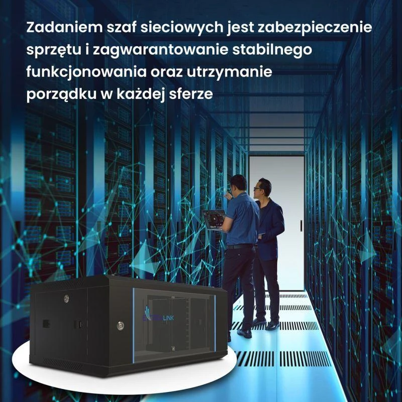 EXTRALINK 4U 600X450 19" RACK CABINET Juodas