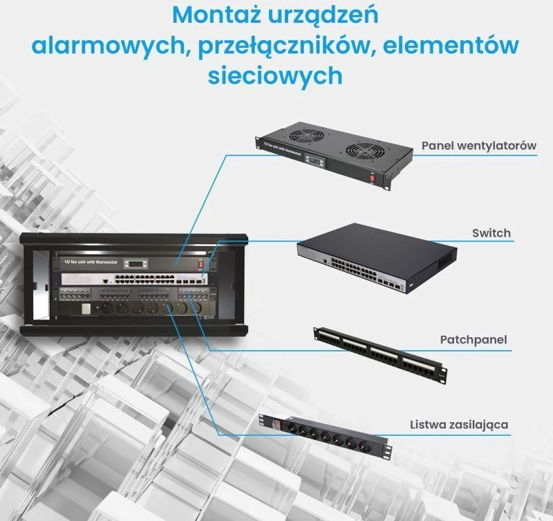 EXTRALINK 4U 600X450 19" RACK CABINET Juodas