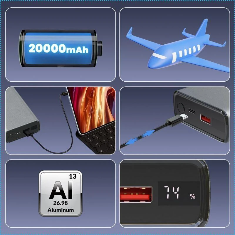 Atsarginis maitinimo šaltinis ("Power Bank") Atsarginis maitinimo šaltinis ("Power Bank") ExtraLink EPB-126 20000mAh