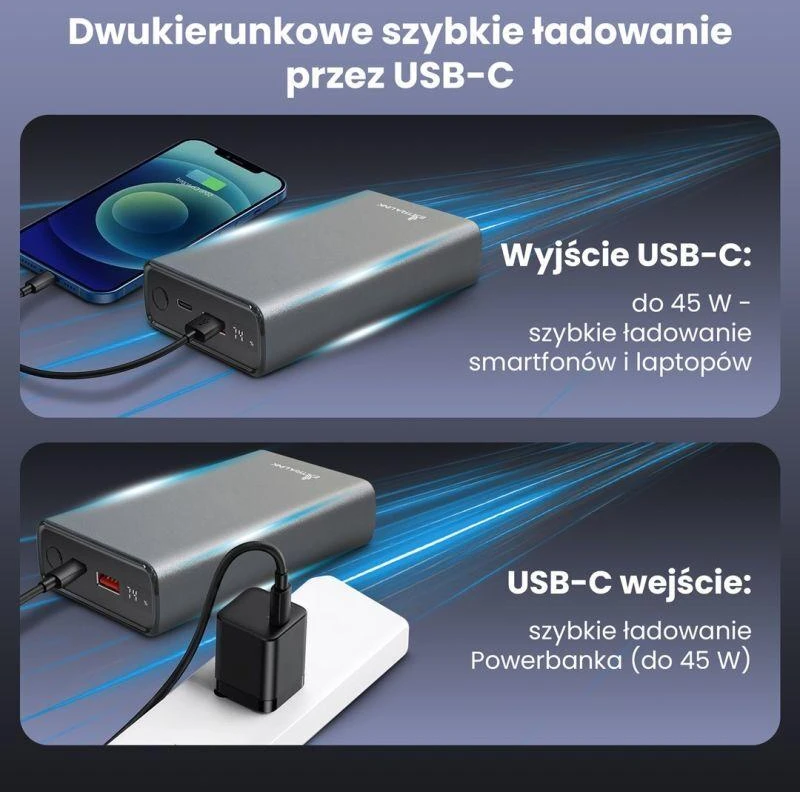 Atsarginis maitinimo šaltinis ("Power Bank") Atsarginis maitinimo šaltinis ("Power Bank") ExtraLink EPB-126 20000mAh