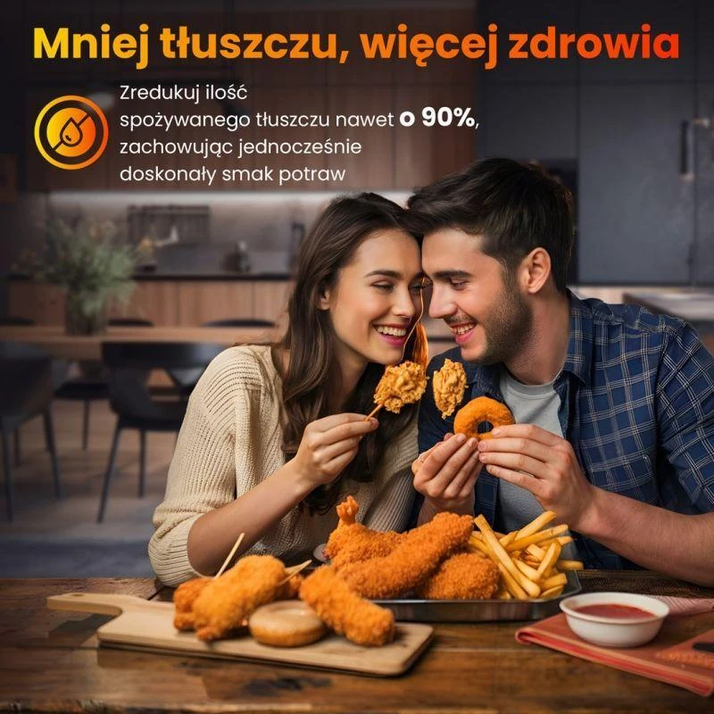 Extralink Home SJ-500 5L Vienas 1500 W Karšto oro gruzdintuvė Juoda