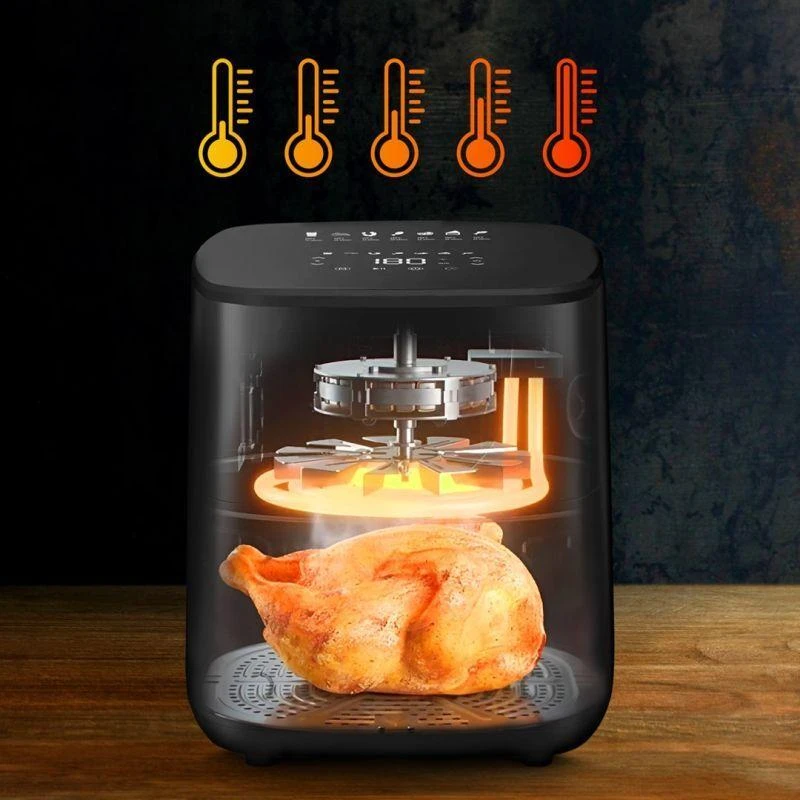 Extralink Home SJ-500 5L Vienas 1500 W Karšto oro gruzdintuvė Juoda
