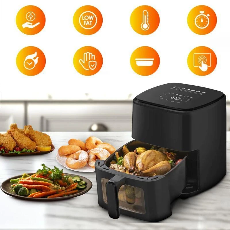 Extralink Home SJ-500 5L Vienas 1500 W Karšto oro gruzdintuvė Juoda