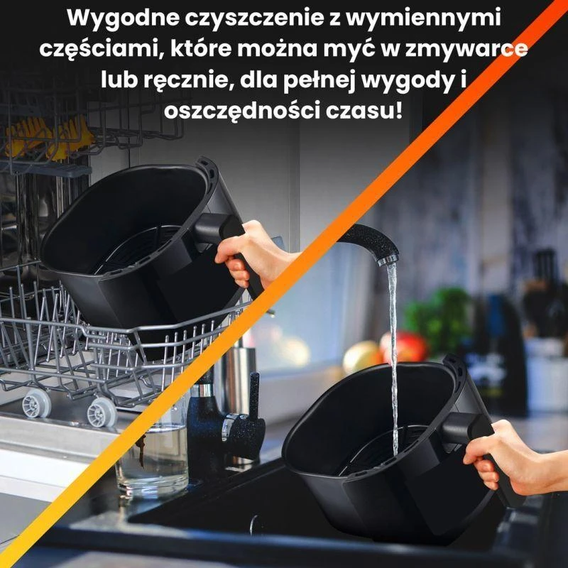 Extralink Home SJ-500 5L Vienas 1500 W Karšto oro gruzdintuvė Juoda