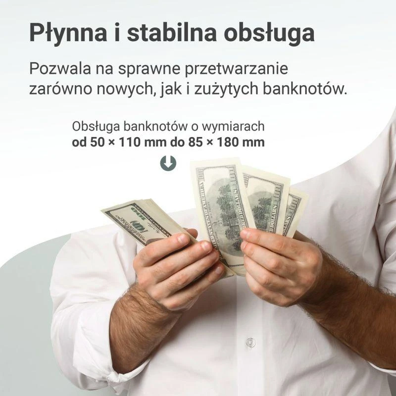 Extralink LOCKSTAR PROFESJONALNA LICZARKA NOMINALOWA DO BANKNOTÓW UV, IR, MG X-300 Banknotų skaičiavimo mašina Balta
