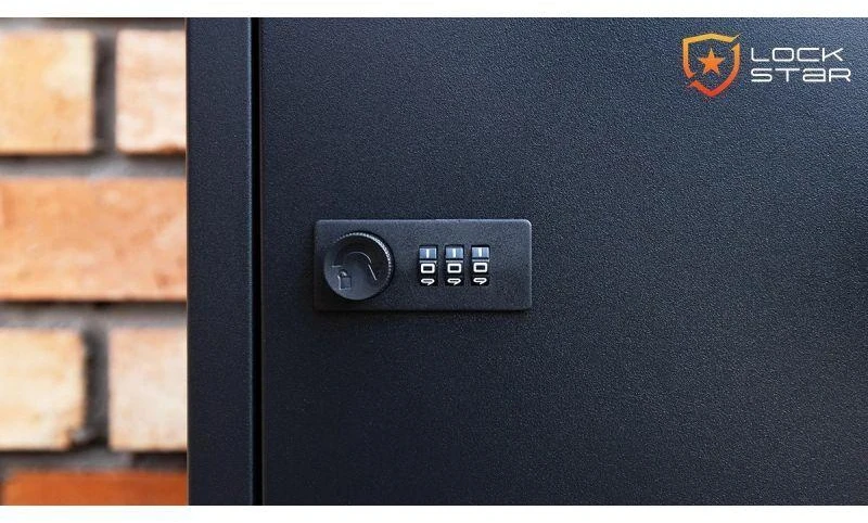 Extralink LockStar siuntų dėžė 44x34x55 cm, plieninė siuntų dėžutė