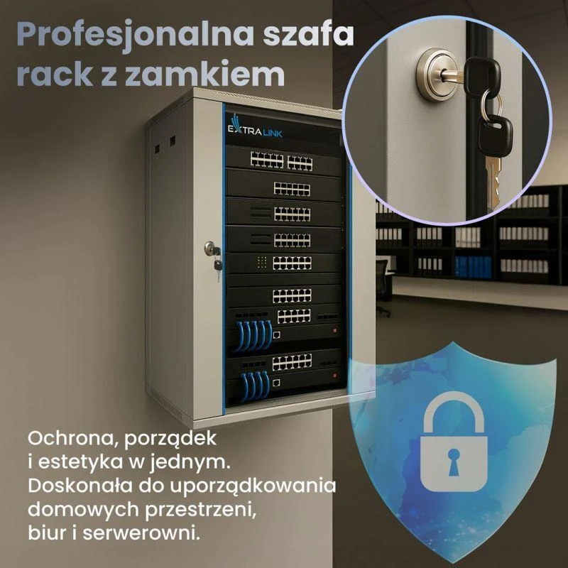 EXTRALINK EX.14350 15U 600x600 pilka ant stovo montuojama spintelė, tvirtinama prie sienos