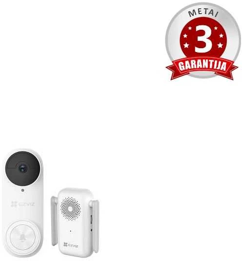 EZVIZ CSDB25MP baterijomis maitinamas vaizdo durų skambučio rinkinys | EZVIZ | CSDB25MP baterijomis maitinamas vaizdo durų skambučio rinkinys | „Wi-Fi“