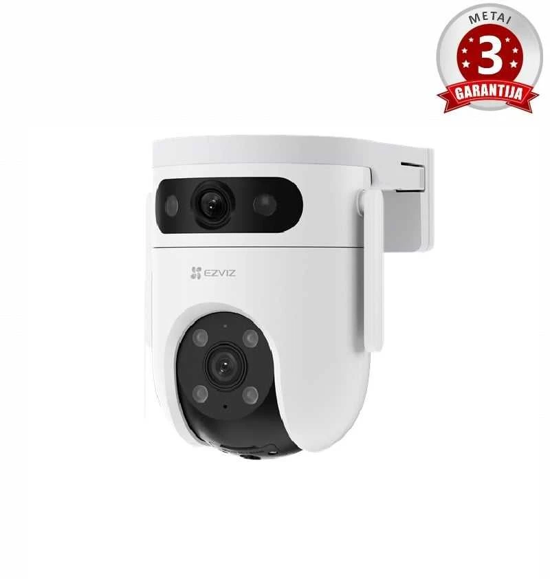 4G + WIFI lauko valdoma ir kryptinė kamera EZVIZ CS-H9C (5 MP + 5 MP), dviejų objektyvų, 4G + WIFI)