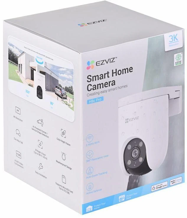 IP Vaizdo Kamera - EZVIZ H8c Pro 3K Dome 2880x1620 Lauko Naktinis Matymas