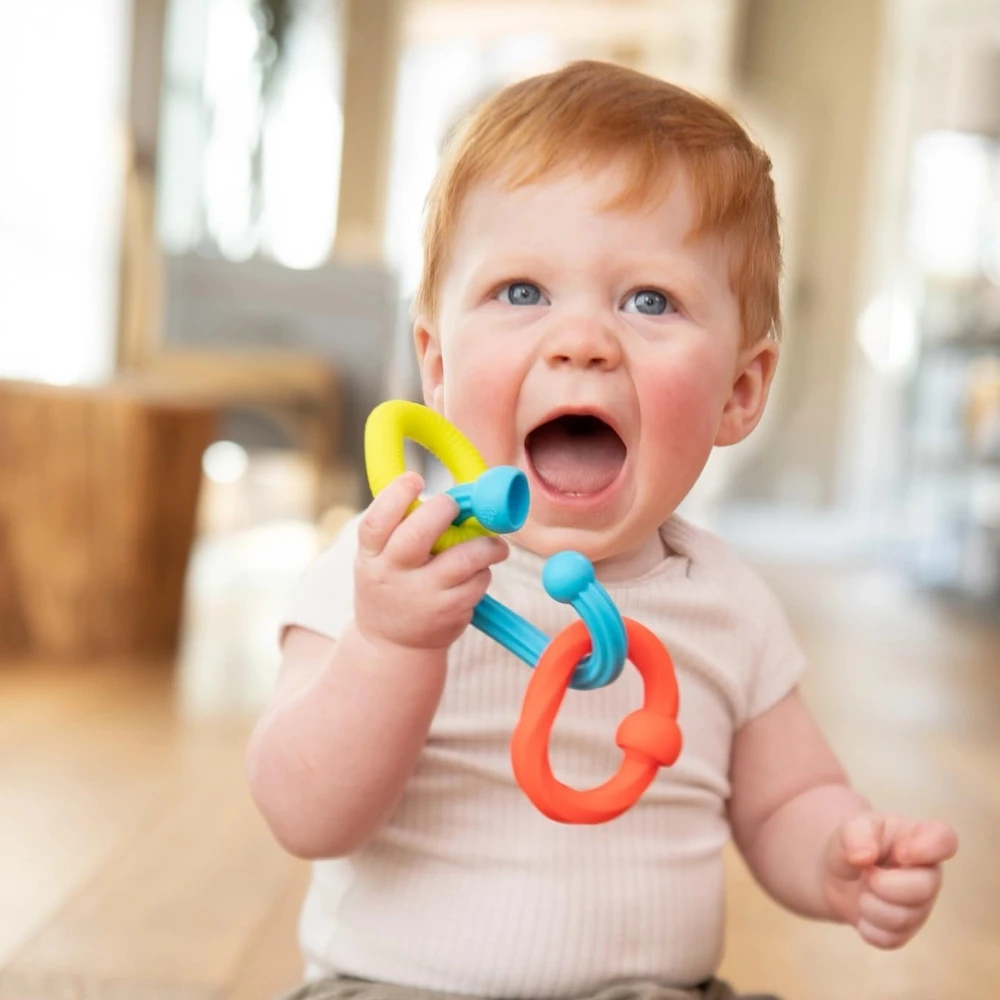 Fat Brain Toys sensoriniai žiedai „Plip Grips“