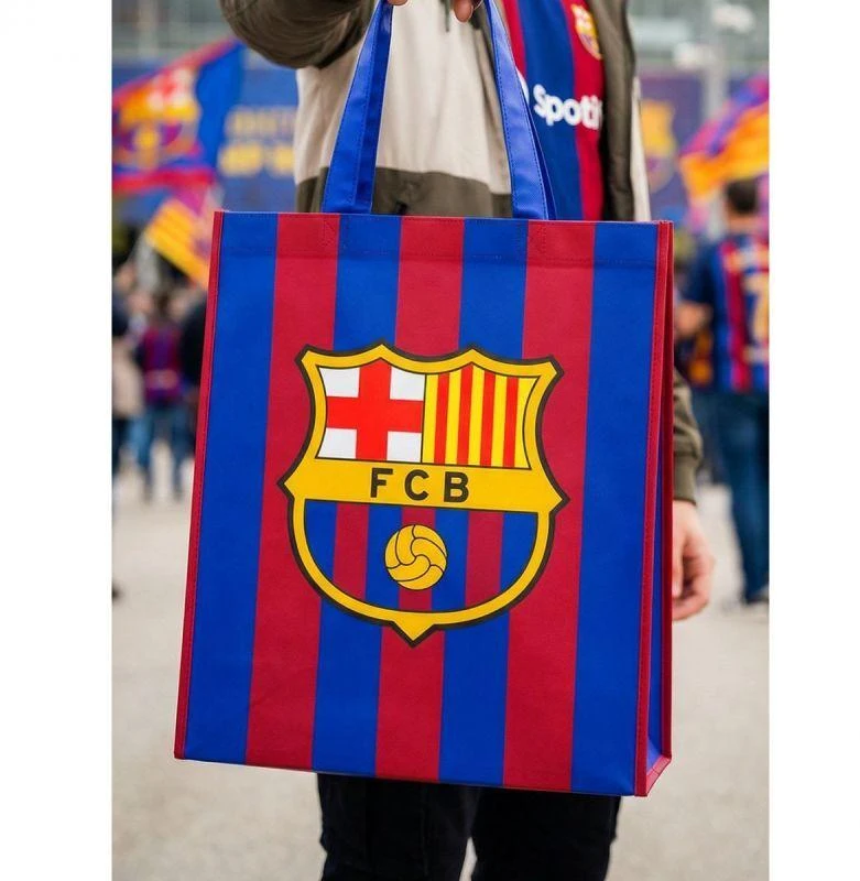 FC Barcelona ekologiškas pirkinių krepšys 32x38 cm B9040