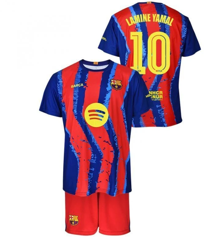 FC Barcelona Lamine Yamal marškinėlių ir šortų komplektas vaikams 2025/26 BC59EY