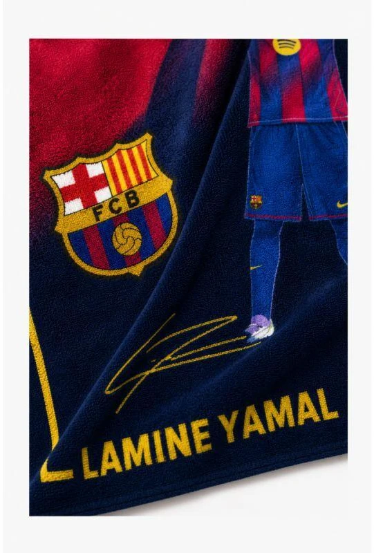 FC Barcelona paplūdimio rankšluostis Yamal iš mikropluošto 70x140 124609