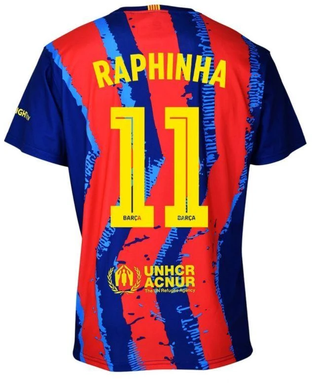 FC Barcelona Raphinha komplektas marškinėliai šortai jaunių dėžutė 2025/26 BC59ER