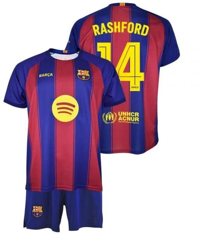 FC Barcelona Rashford aprangos komplektas marškinėliai šortai jaunių dėžutė 2025/26 BC19ERA
