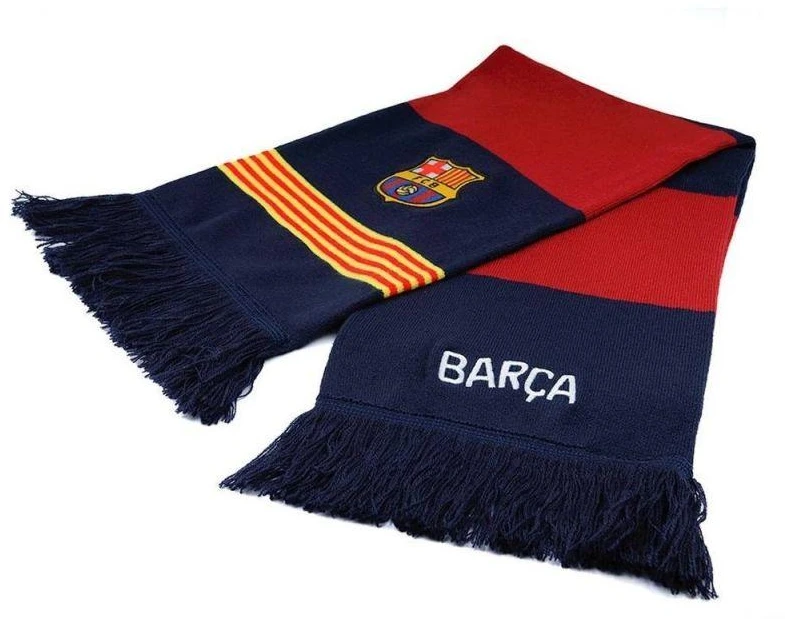 FC Barcelona šalikėlis gerbėjams, dvipusis, dvigubas vertikalus šalikas 5004BUD22