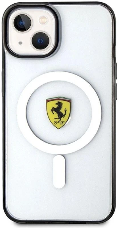 Ferrari FEHMP14MURKT Apple iPhone 14 Plus / 15 Plus 6.7″ skaidrus kietas dėklas Outline Magsafe