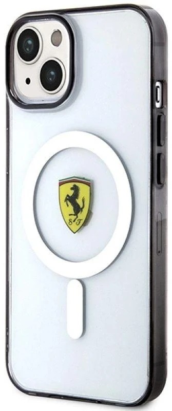Ferrari FEHMP14MURKT Apple iPhone 14 Plus / 15 Plus 6.7″ skaidrus kietas dėklas Outline Magsafe
