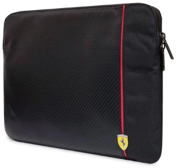 Ferrari Dėklas kompiuteriui FECS14AXBK 14″ juodos spalvos Carbon&Smooth