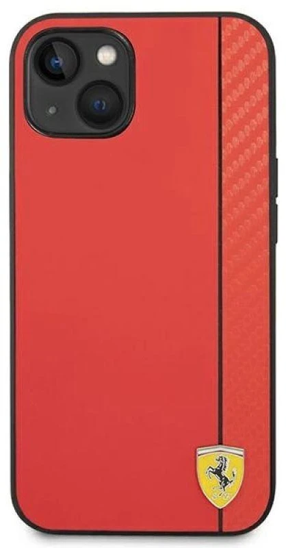 Ferrari FEHCP14MAXRE Apple iPhone 14 Plus / 15 Plus 6.7″ red kietas dėklas Carbon