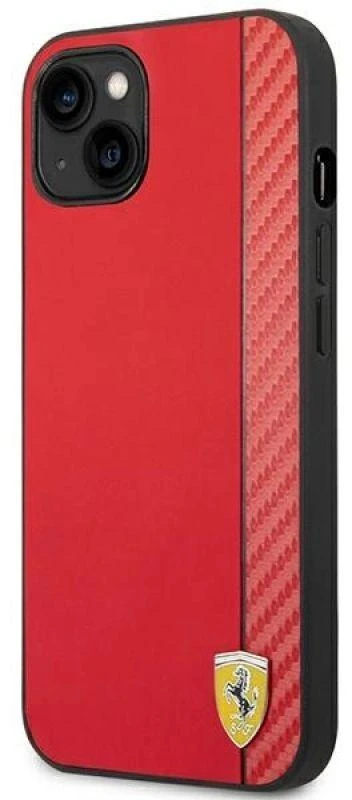Ferrari FEHCP14MAXRE Apple iPhone 14 Plus / 15 Plus 6.7″ red kietas dėklas Carbon
