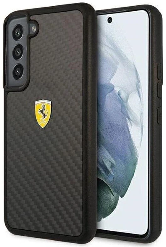 Ferrari FEHCS22SFCAK S22 S901 juodos spalvos kietas dėklas On Track Real Carbon