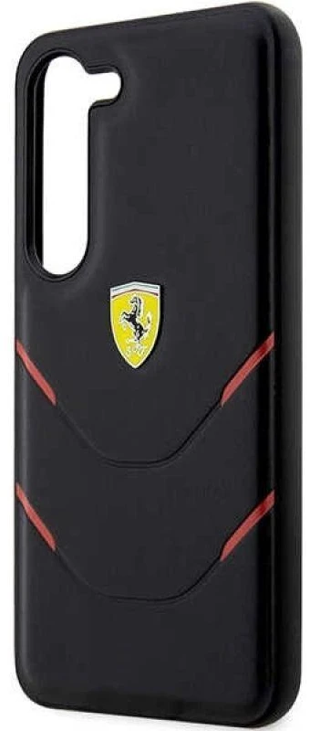 Ferrari FEHCS23MPBAK S23+ S916 juodos spalvos kietas dėklas Hot Stamp Lines