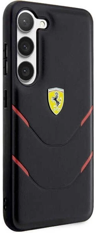Ferrari FEHCS23MPBAK S23+ S916 juodos spalvos kietas dėklas Hot Stamp Lines