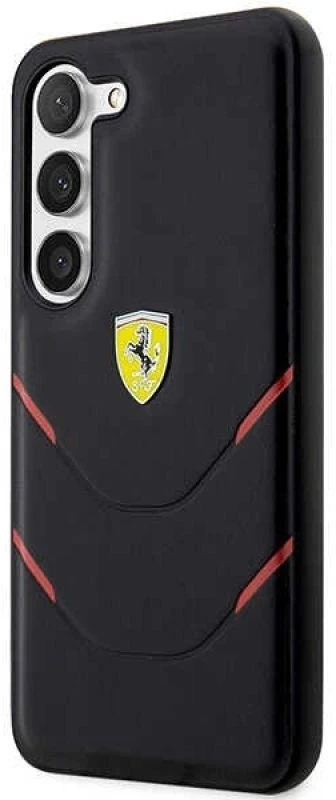 Ferrari FEHCS23MPBAK S23+ S916 juodos spalvos kietas dėklas Hot Stamp Lines