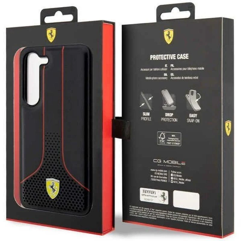 Ferrari FEHCS23SPCSK S23 S911juodos spalvos kietas dėklas Perforated 296 P