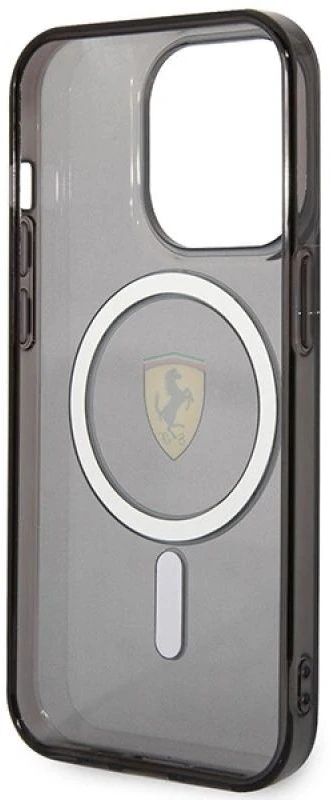 Ferrari FEHMP14LURKK Apple iPhone 14 Pro 6,1″ juodos spalvos kietas dėklas Translucent Magsafe