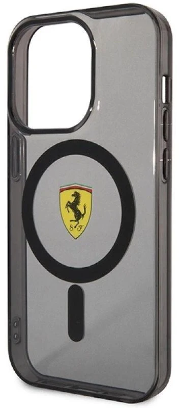 Ferrari FEHMP14LURKK Apple iPhone 14 Pro 6,1″ juodos spalvos kietas dėklas Translucent Magsafe