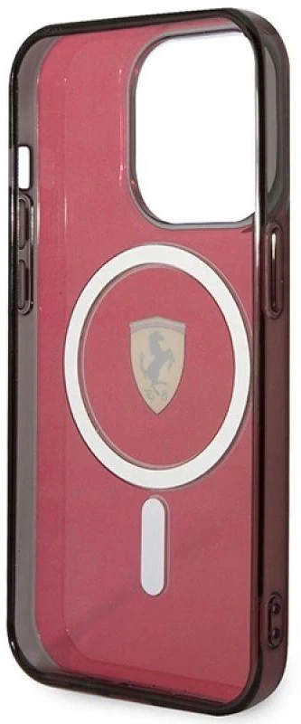 Ferrari FEHMP14LURKR Apple iPhone 14 Pro 6,1″ red kietas dėklas Translucent Magsafe
