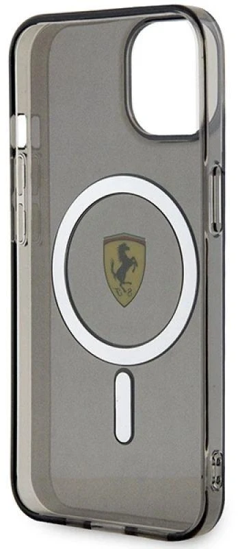 Ferrari FEHMP14MURKK Apple iPhone 14 Plus / 15 Plus 6.7″ juodos spalvos kietas dėklas Translucent Magsafe